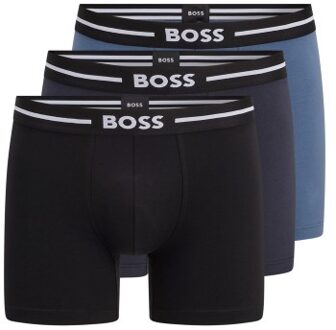 BOSS 3 stuks Boxer Bold Boxer * Actie * Zwart,Blauw,Versch.kleure/Patroon - Small