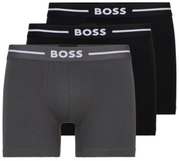 BOSS 3 stuks Boxer Bold Brief * Actie * Versch.kleure/Patroon,Zwart,Grijs,Groen - Small,Medium,Large,X-Large,XX-Large