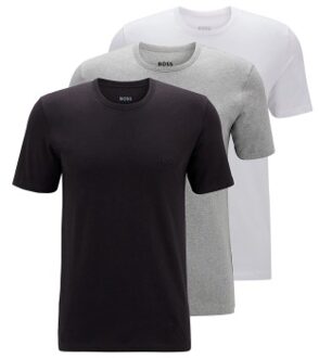 BOSS 3 stuks Classic Crew Neck T-shirt Zwart,Versch.kleure/Patroon,Wit,Blauw,Groen,Grijs - Small,Medium,Large,X-Large,XX-Large
