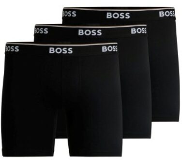 BOSS 3 stuks Power Boxer Brief Long * Actie * Zwart - Small,Medium,Large,X-Large,XX-Large