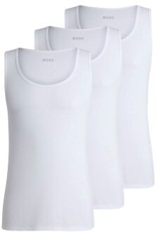 BOSS 3 stuks Tank Top RibClassic Zwart,Wit - Small,Medium,Large,X-Large,XX-Large