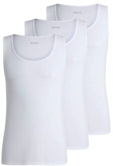 BOSS 3 stuks Tank Top RibClassic Zwart,Wit,Versch.kleure/Patroon,Grijs - Small,Medium,Large,X-Large,XX-Large
