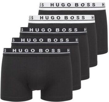 BOSS 5 stuks Cotton Boxer Trunks * Actie * Zwart,Versch.kleure/Patroon,Blauw,Wit - Small,Medium,Large,X-Large,XX-Large
