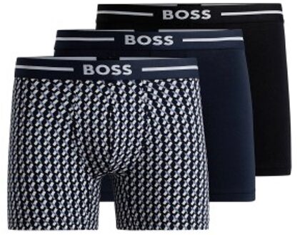 BOSS 9 stuks Bold Design BoxerBr * Actie * Zwart,Blauw,Versch.kleure/Patroon - Small,Large,X-Large,XX-Large