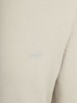 BOSS Asac Long Sleeve Polo Ecru Beige - L,M,XL,XXL
