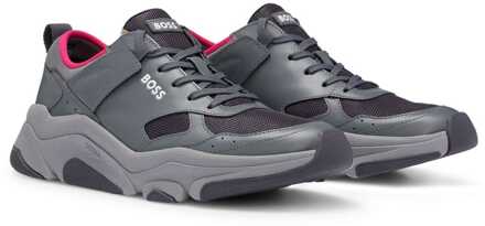 BOSS Asher hardlooptrainers voor heren in grijs
