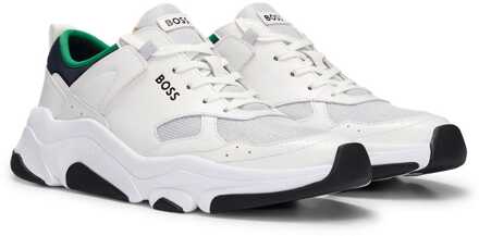 BOSS Asher hardlooptrainers voor heren in wit - maat