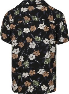 BOSS Beach Overhemd Bloem Zwart - L,M