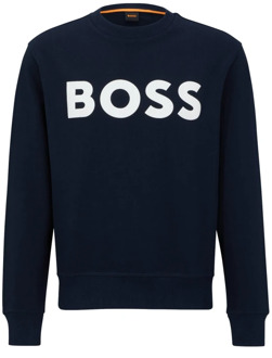 BOSS Blauwe Sweatshirt met Lange Mouwen Hugo Boss , Blue , Heren - Xl,L,M,S