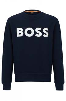 BOSS Blauwe Sweatshirt met Lange Mouwen Hugo Boss , Blue , Heren - Xl,L,M,S