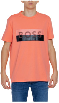 BOSS Casual Heren T-shirt Lente/Zomer Collectie Boss , Orange , Heren - 2Xl,Xl,L,M,S