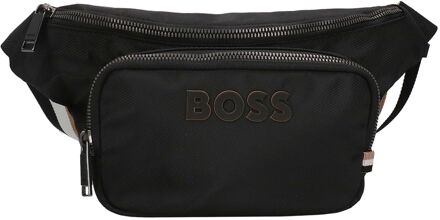 BOSS Catch 3.0 Bumbag black heuptas crossbody tas heren Zwart - H 11 x B 20 x D 6.5 cm