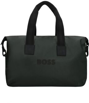 BOSS Catch 3.0 Holdall forest green weekendtas handbagage Groen - H 34 x B 48 x D 15 cm