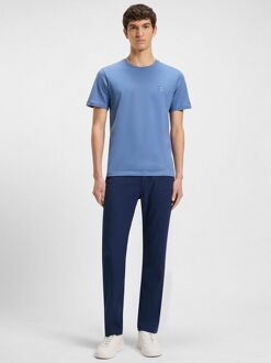 BOSS Chino Sanderson Linnen Blend Donkerblauw