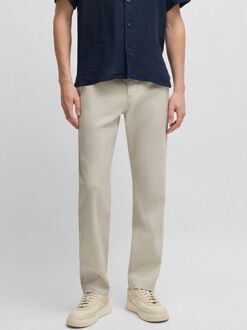 BOSS Chino Sanderson Linnen Blend Ecru Beige - W 34 - L 32