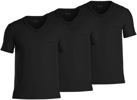 BOSS Classic V-neck T-shirt Heren (3-pack) zwart - S