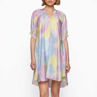 BOSS Dames Boss Diflowu Jurk in Multi kleur - maat Veelkleurig