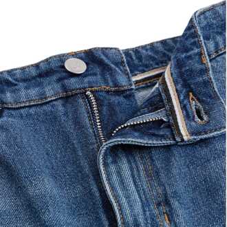 BOSS Dames Boss Straight-Fit Cropped Jeans in Blauw