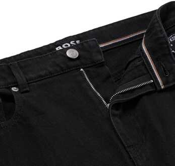 BOSS Dames Boss Straight-Fit Cropped Jeans in Zwart - 28W/32L