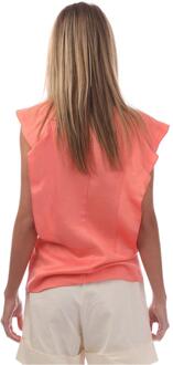 BOSS Dames/Dames Bileina Fladder Blouse (Koraal) - maat