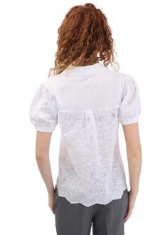 BOSS Dames/Dames Edias Top (Wit) - EU 36 / UK 8