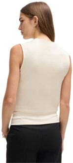 BOSS Dames/Dames Esensa mouwloze top (Wit) - maat