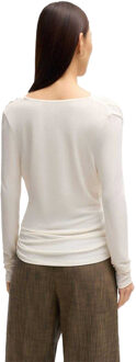 BOSS Dames/Dames Eseyana Stretch T-shirt met lange mouwen (Wit) - maat L
