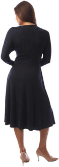 BOSS Dames/Dames Ettita Wrap Front Midi Dress (Donkerblauw) - maat