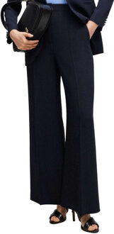 BOSS Dames/Dames Tikela High Waist Relaxed Fit Broek (Donkerblauw) - EU 36 / UK 8