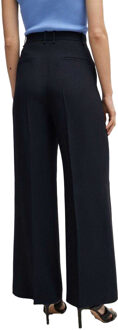 BOSS Dames/Dames Tikela High Waist Relaxed Fit Broek (Wit)