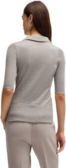 BOSS Dames Fatirame Knop Sweater Top (Grijs)