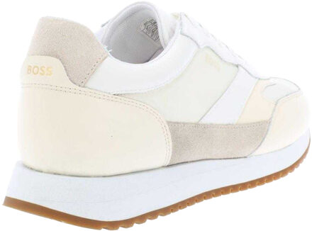 BOSS Dames Kai Leren Hardloopschoenen (Wit) - maat EU 36 / UK 3