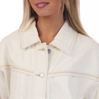 BOSS Damesjas Boss Denim in Naturel - maat M