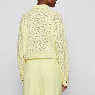 BOSS Damesjas Boss Jamiella Lace in Geel - EU 34 / UK 6