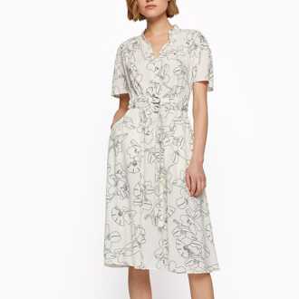 BOSS Damesjurk Boss Dalluah in Floral Bloemenprint