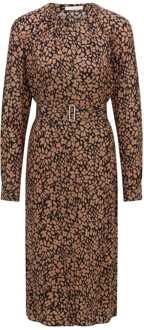 BOSS Damesjurk Boss Dibanora2 in Floral Zwart/bruin - EU 34 / UK 6