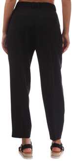 BOSS Damespantalon Boss Tapana in zwart