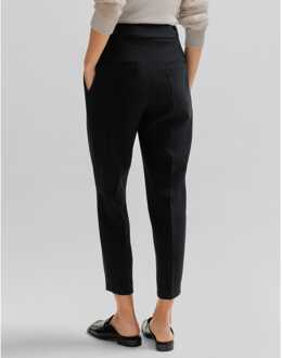 BOSS Damespantalon Boss Tapia Belted Regular-Fit in Zwart