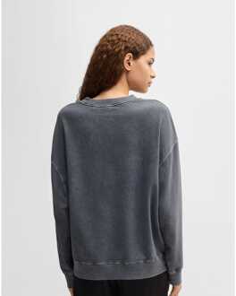 BOSS Damesshirt Boss C Elaslogan Sweatshirt in Zwart - maat M