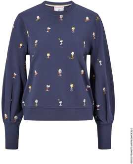 BOSS Damessweater Boss Ejusta1 Sweatshirt in Donkerblauw