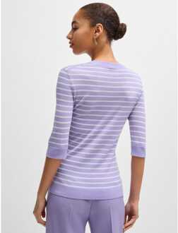 BOSS Damestrui Boss Faleenas1 Gestreept in Strepen Paars