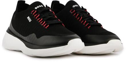 BOSS Dean Run Sneakers Zwart