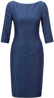 BOSS Dokos Jurk voor dames in blauw