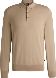 BOSS Gemello Long Sleeve Polo Beige - 3XL,L,XL,XXL
