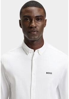 Boss Green Casual hemd lange mouw biado r in 10233753 01 50540988/100 - maat XL Wit