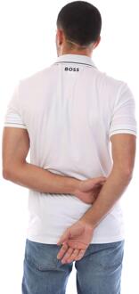 BOSS Heren 4 Way Stretch Poloshirt (Gebroken wit) - maat