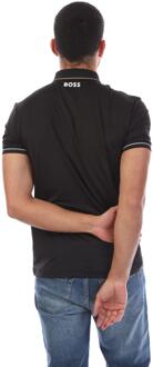 BOSS Heren 4 Way Stretch Poloshirt (Zwart) - L