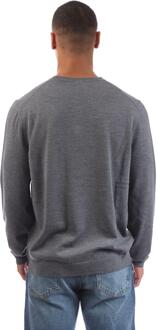 BOSS Heren Bagritte-E Extra-Fijn Merino Wol Sweatshirt (Grijs) - maat XL