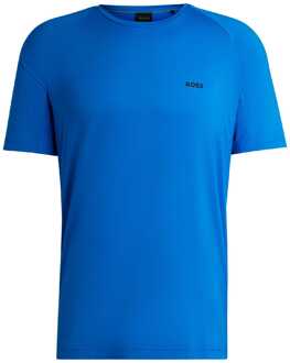 BOSS Heren Boss Active 4 Performance Stretch T-shirt in Blauw - maat L