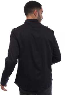 BOSS Heren Boss B Motion L Regular Fit Overhemd in Donkerblauw